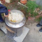 お昼は羽釜ごはん